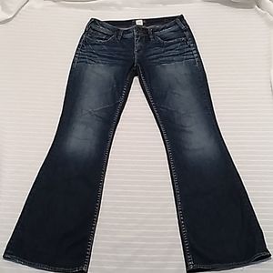 Silver Aiko Women Dark Washed Blue Jeans